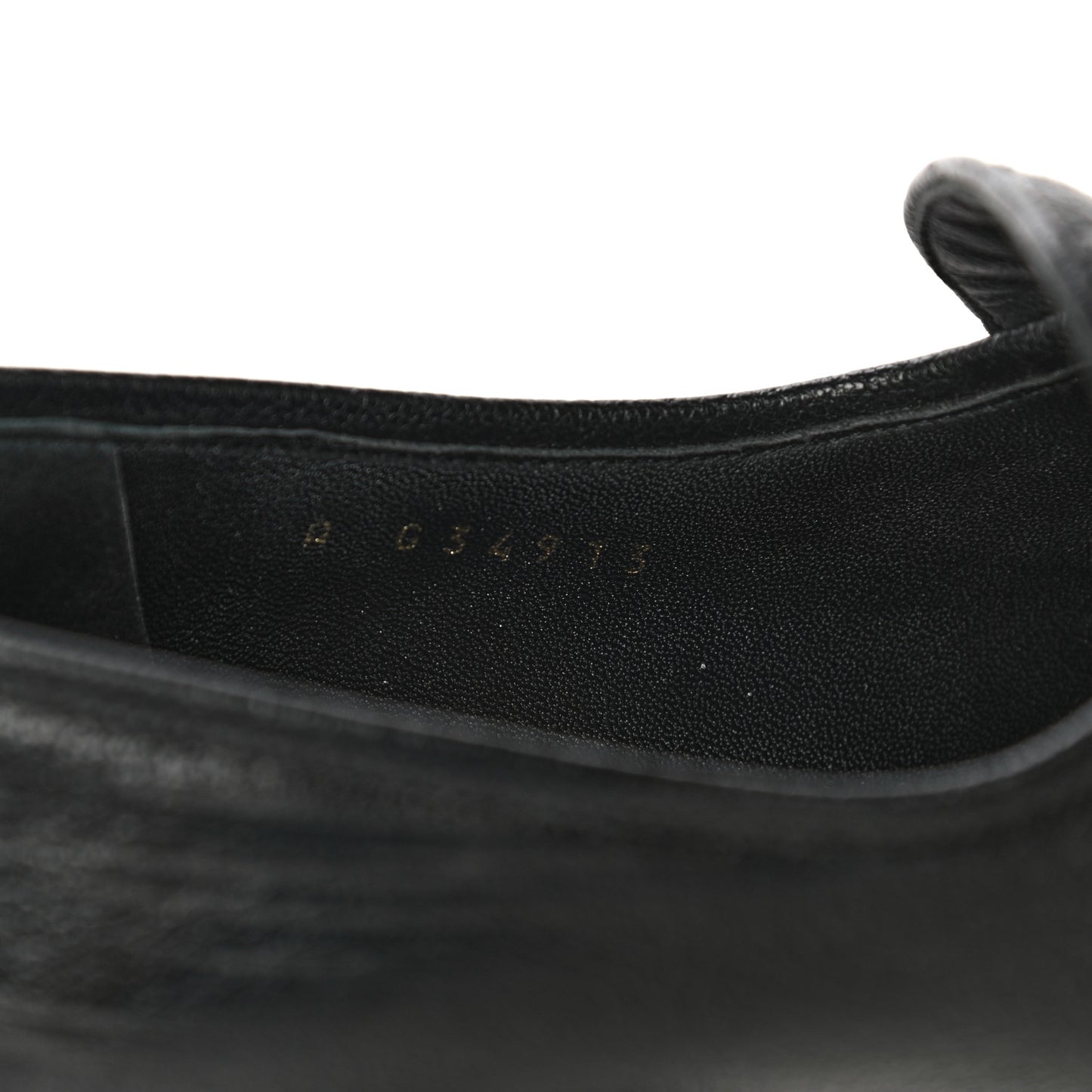 Calfskin Patent Quilted CC Chain Mocassin Loafers 39.5 Black