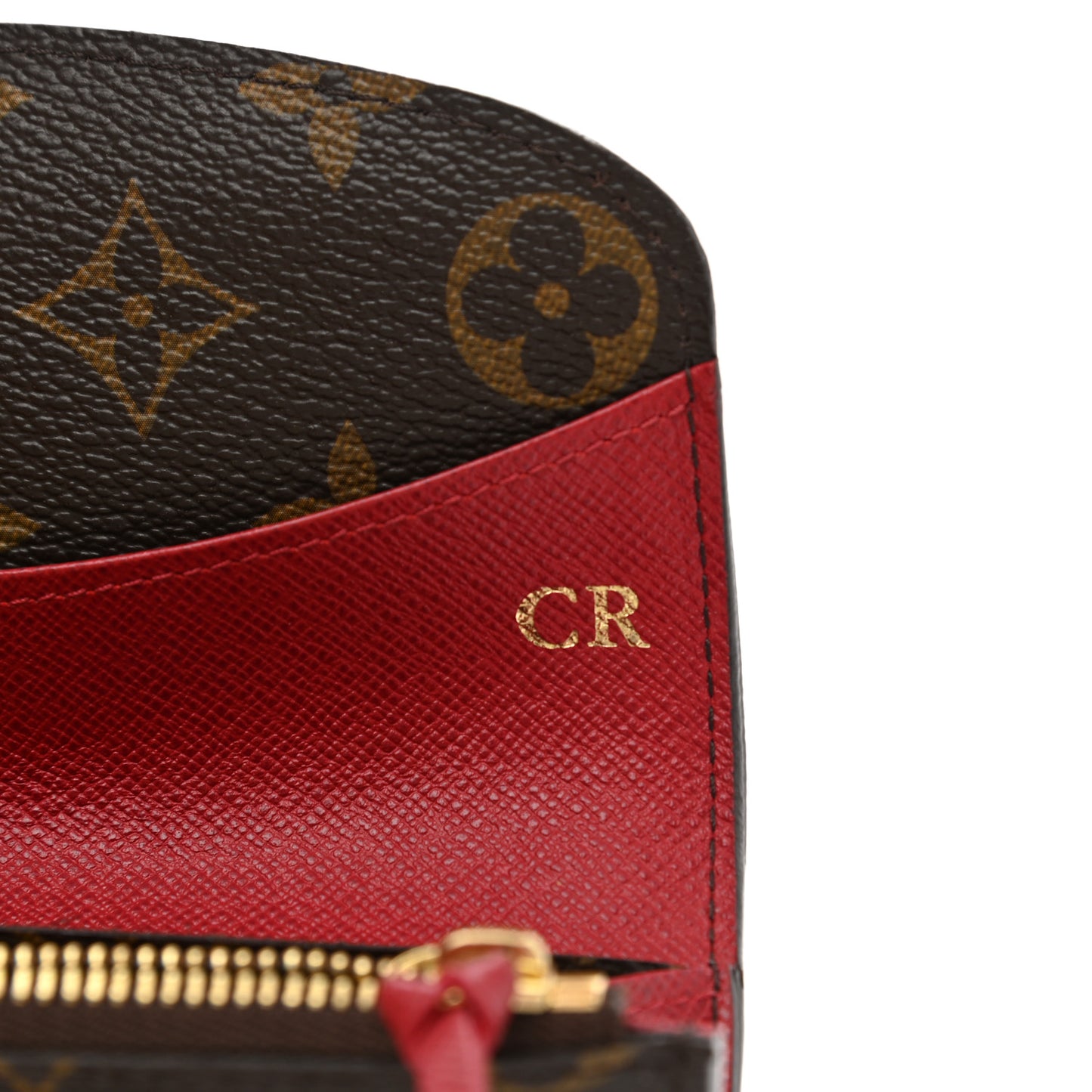 Monogram Emilie Wallet Rouge
