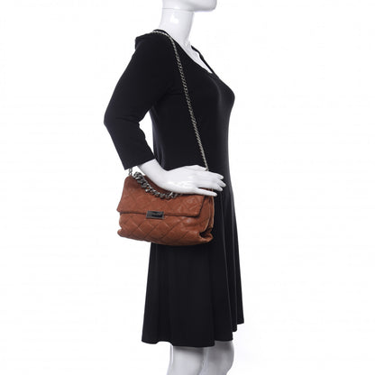 Stella McCartney Shaggy Deer Quilted Small Beckett Chain Shoulder Bag Brandy 2 of 8