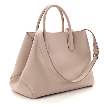 Christian Dior Supple Grained Calfskin Large Open Bar Tote Rose Poudre 3 of 11