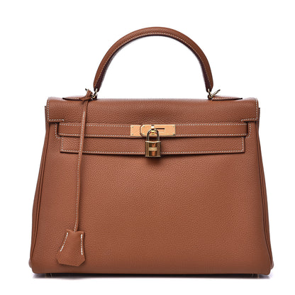 Hermes Togo Kelly Retourne 32 Gold 1 of 31