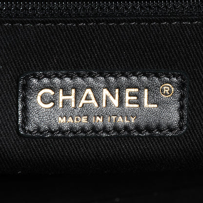 Chanel Calfskin Quilted Castle Rock Bowling Bag Grey 6 of 8