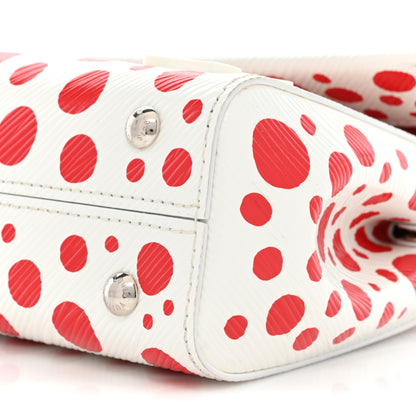 Louis Vuitton LV X YK Monogram Kusama Epi Cluny Mini White Red 8 of 8