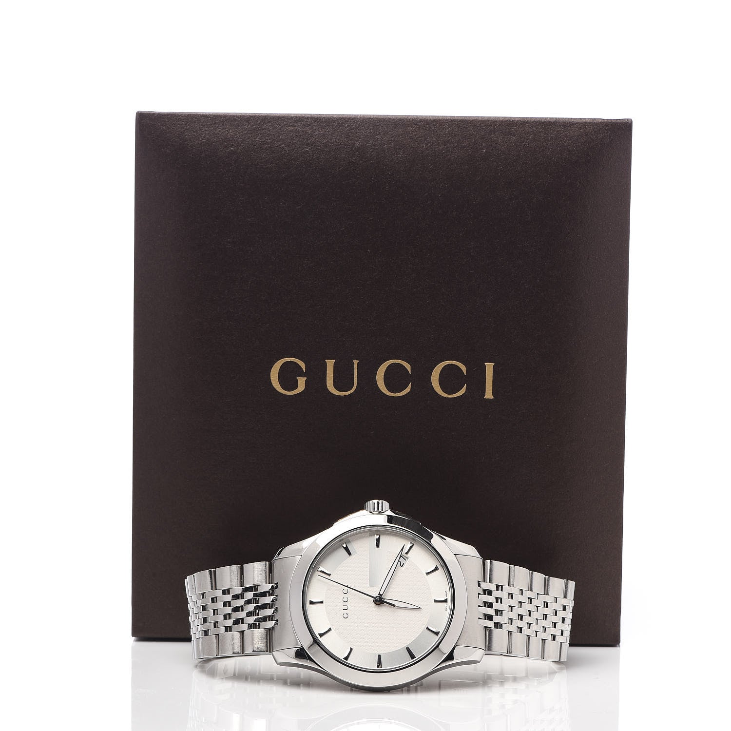 Gucci Stainless Steel 38mm G-Timeless Quartz Watch 7 of 7