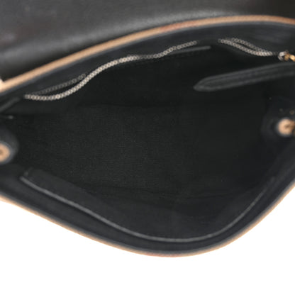 Burberry Mega Check Grainy Calfskin Small Gowan Messenger Bag Black 5 of 11