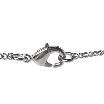 Chanel Crystal CC Life Float Necklace Silver 4 of 7