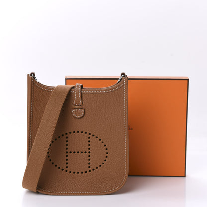 Hermes Taurillon Clemence Evelyne TPM Gold 10 of 10