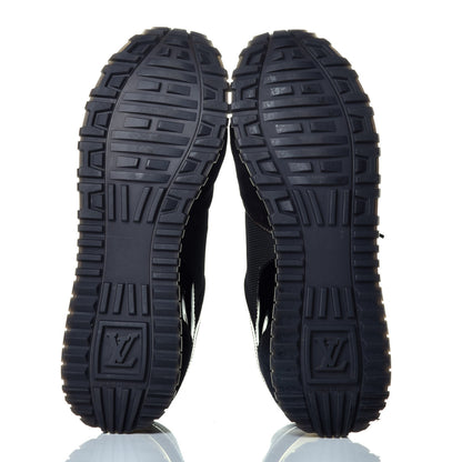 Louis Vuitton Suede Monogram Run Away Sneakers 42 Black 6 of 9