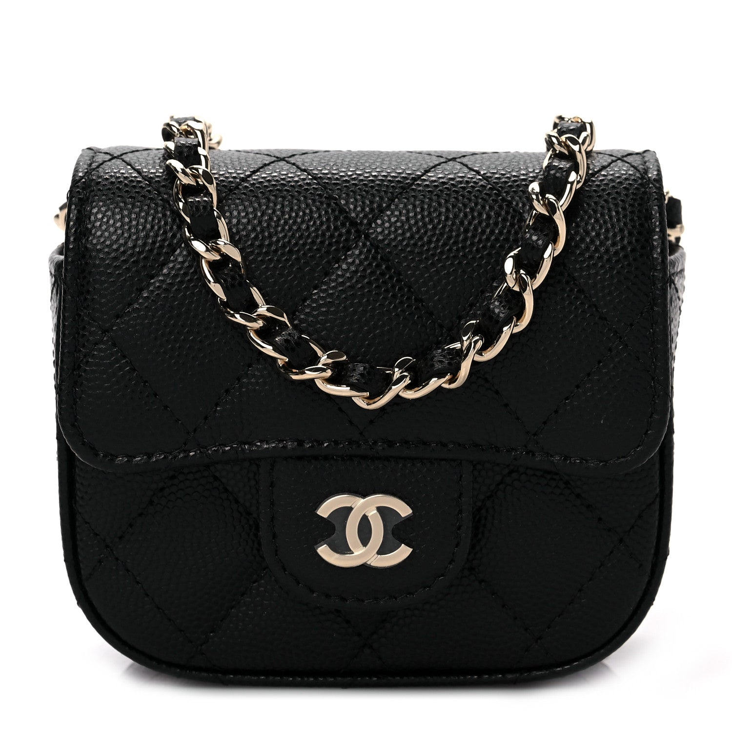 Chanel Caviar Quilted Mini Clutch With Chain Black 1 of 10