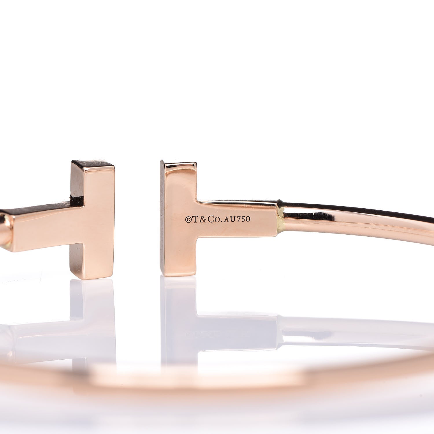 Tiffany 18K Rose Gold T Wire Bracelet 4 of 4
