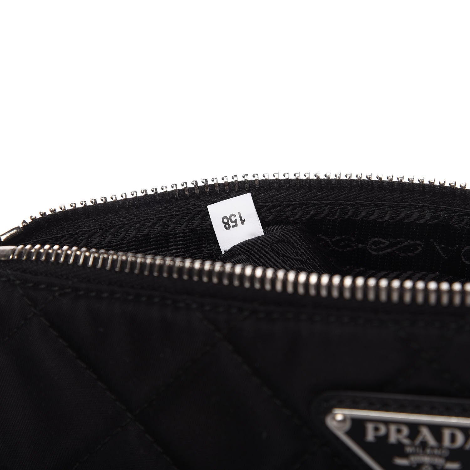 Prada Nylon Tessuto Impuntu Quilted Crossbody Bag Black 9 of 10