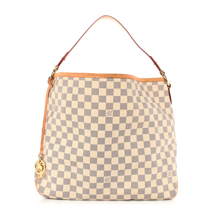 Louis Vuitton Damier Azur Delightful MM Rose Ballerine 1 of 9