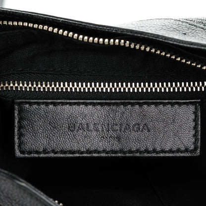 Balenciaga Chevre Silver Metallic Edge Hardware Hip Black 6 of 7