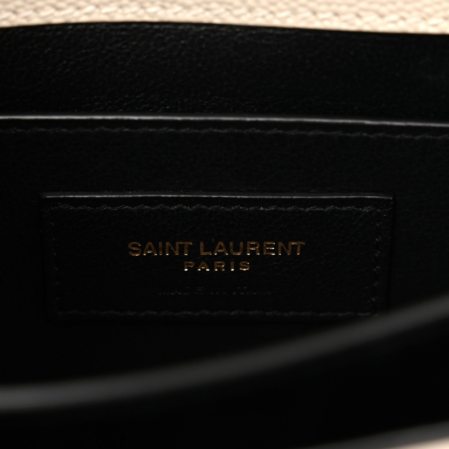Saint Laurent Grain de Poudre Mini Classic Monogram Cassandra Top Handle Vintage White 6 of 10