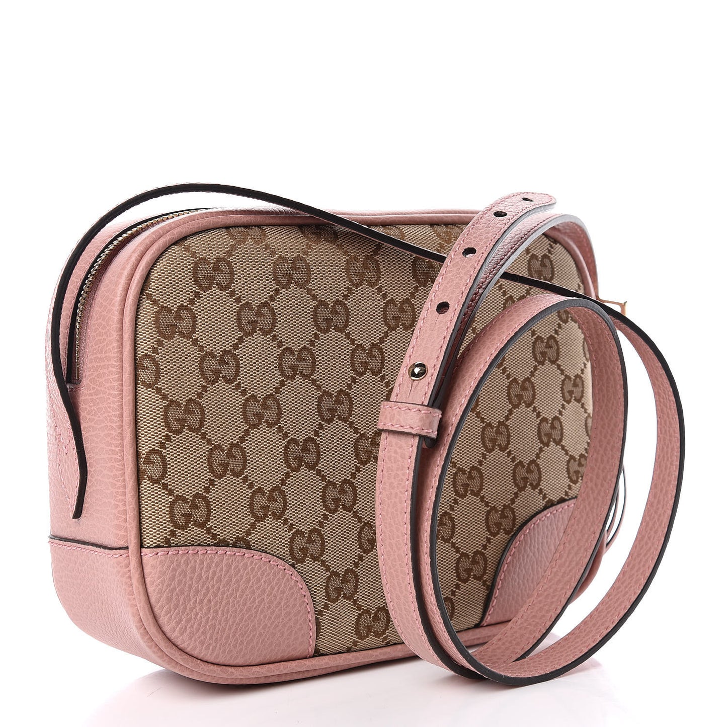 Monogram Mini Bree Messenger Bag Beige Soft Pink