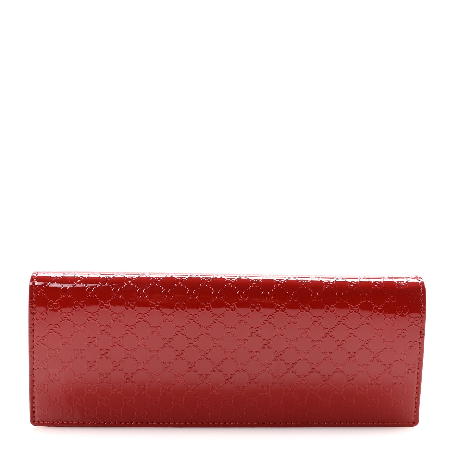 Patent Microguccissima Small Broadway Clutch Red