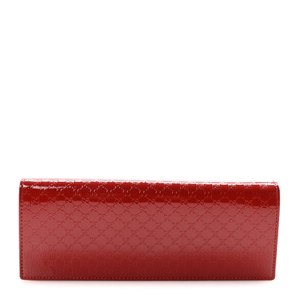 Gucci Patent Microguccissima Small Broadway Clutch Red 1 of 7