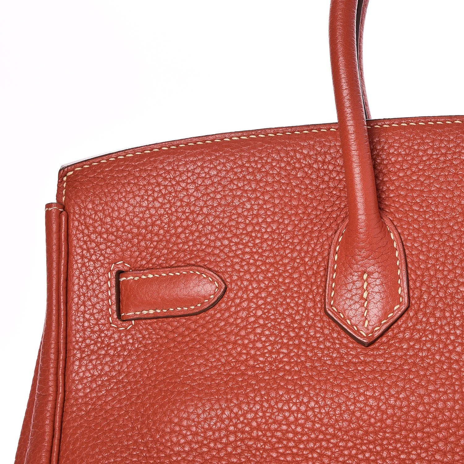 Hermes Taurillon Clemence Birkin 35 Sanguine 26 of 32