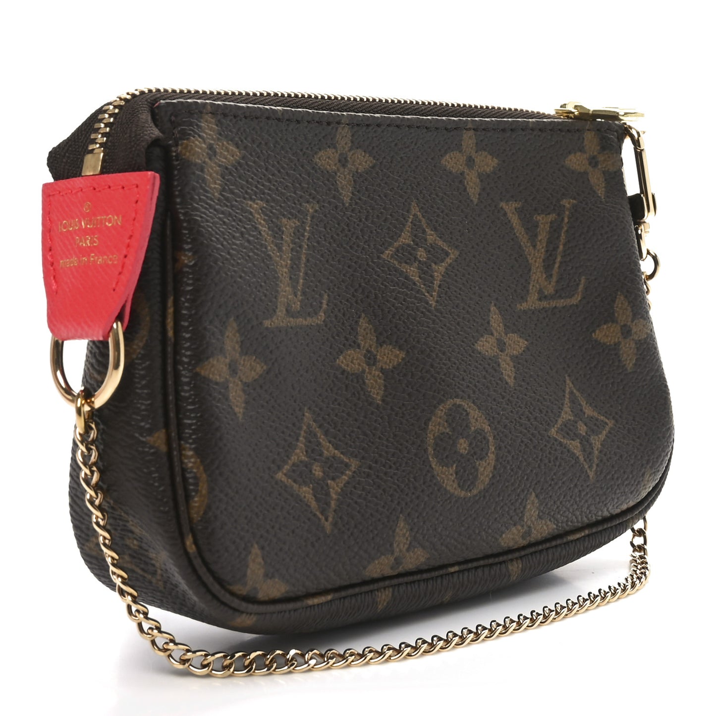 Monogram 2021 Christmas Animation London Mini Pochette Accessories Red