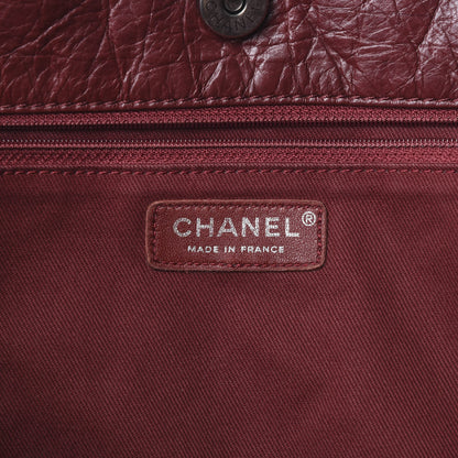 Chanel Aged Calfskin Large Shopping In Moscow Tote Burgundy 5 of 10