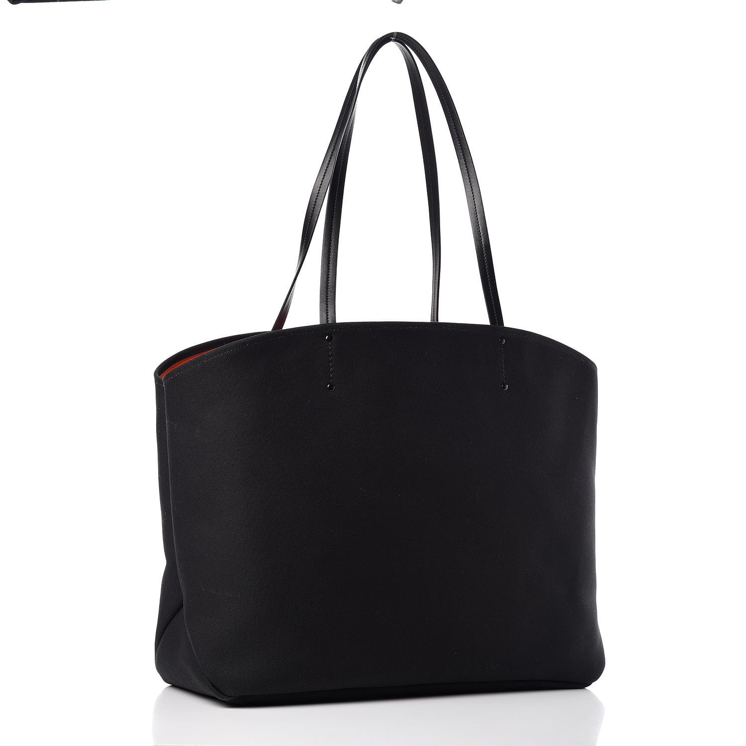 Prada Canapa Monkey Print Large Soft Tote Black 4 of 11