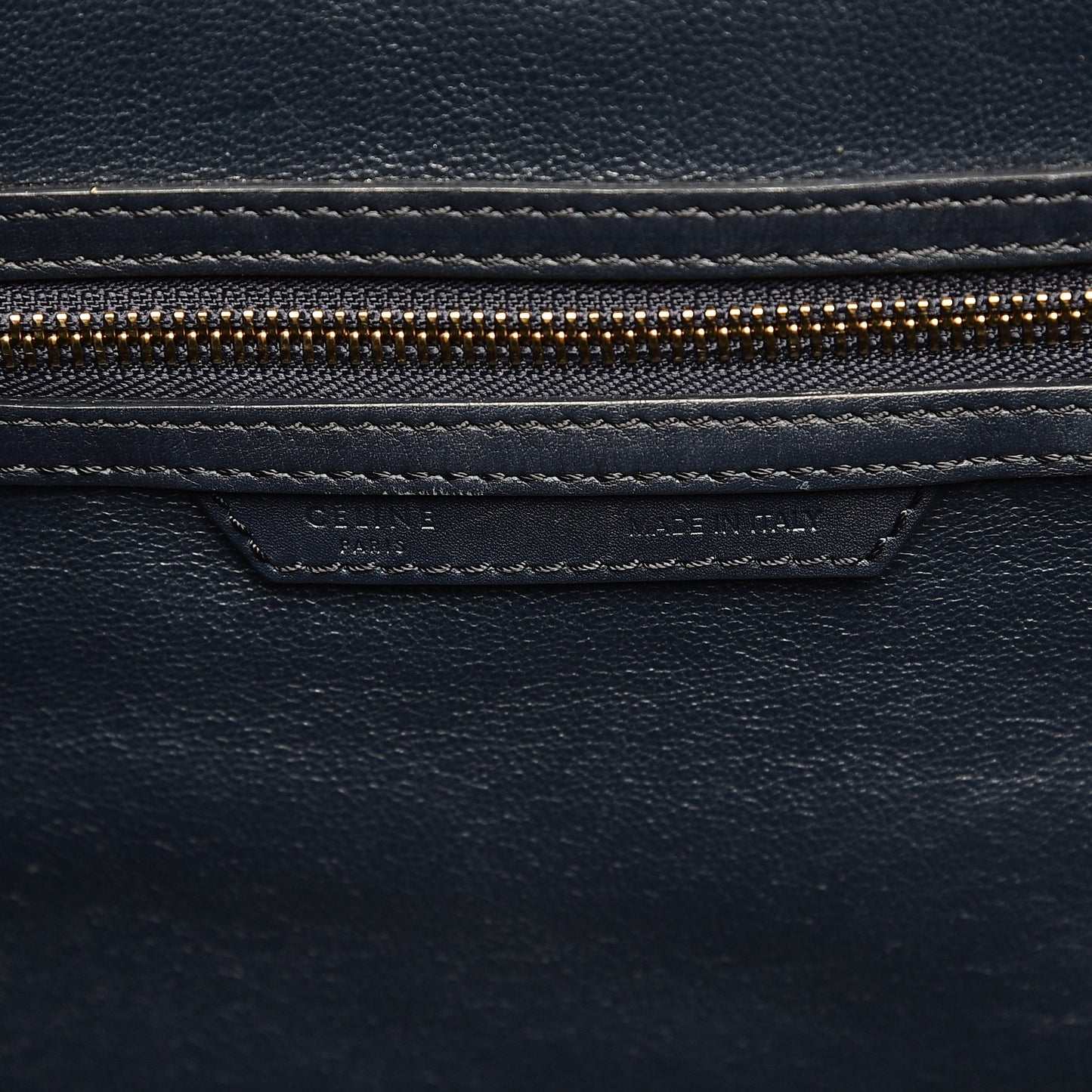 Smooth Calfskin Mini Luggage Navy