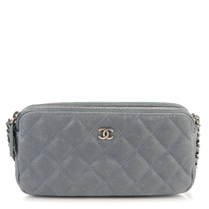 Chanel Caviar Quilted Small Clutch With Chain Grey 1 of 8