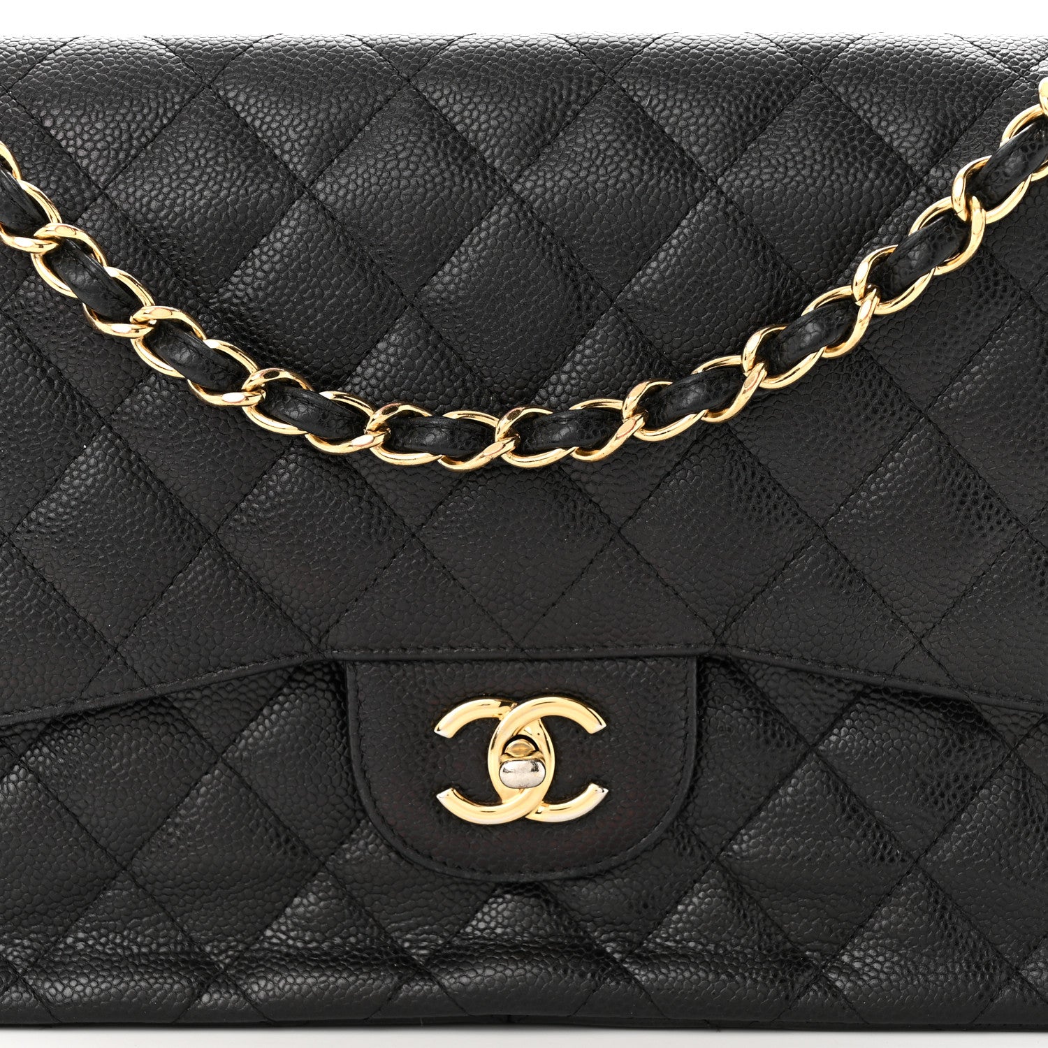 Chanel Caviar Quilted Jumbo Double Flap Black 8 of 14