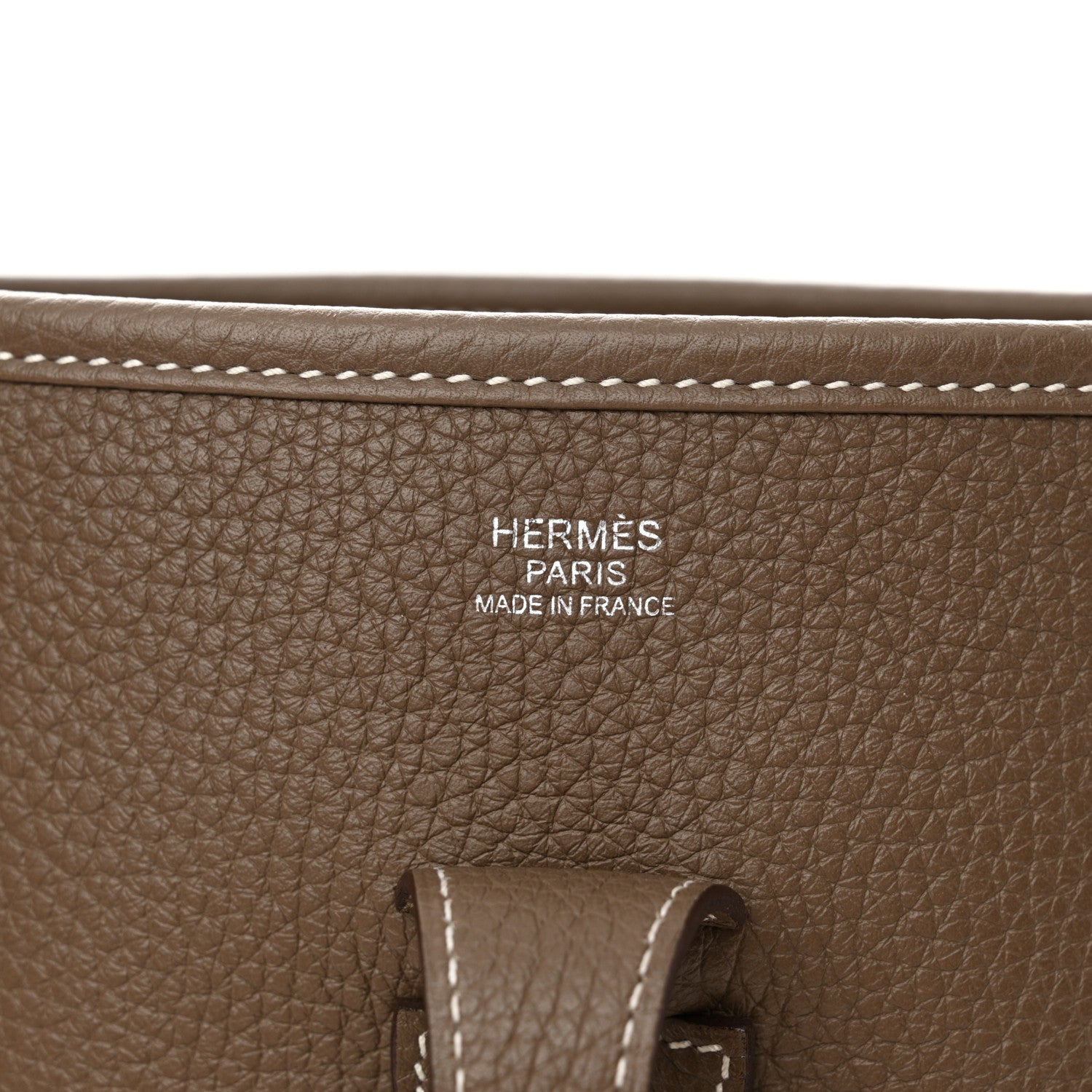 Hermes Taurillon Clemence Evelyne III PM Etoupe 6 of 12
