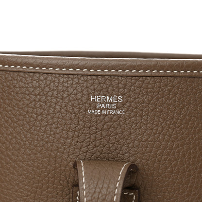Hermes Taurillon Clemence Evelyne III PM Etoupe 6 of 12