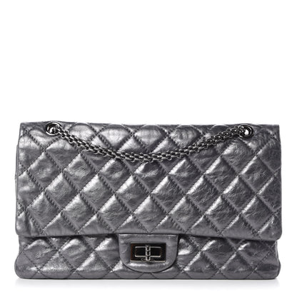 Chanel Metallic Aged Calfskin Quilted 2.55 Reissue 227 Flap Dark Silver 1 of 16