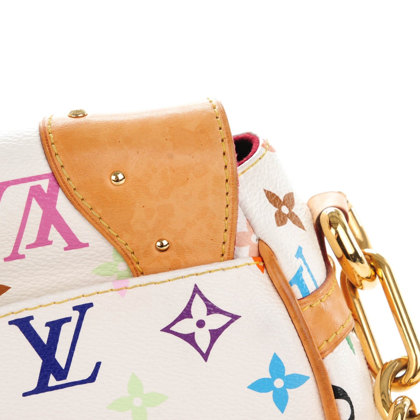 Monogram Multicolor Beverly MM White