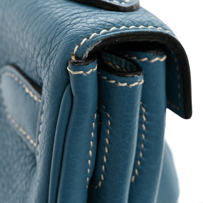 Hermes Taurillon Clemence Kelly Retourne 28 Bleu Jean 16 of 16