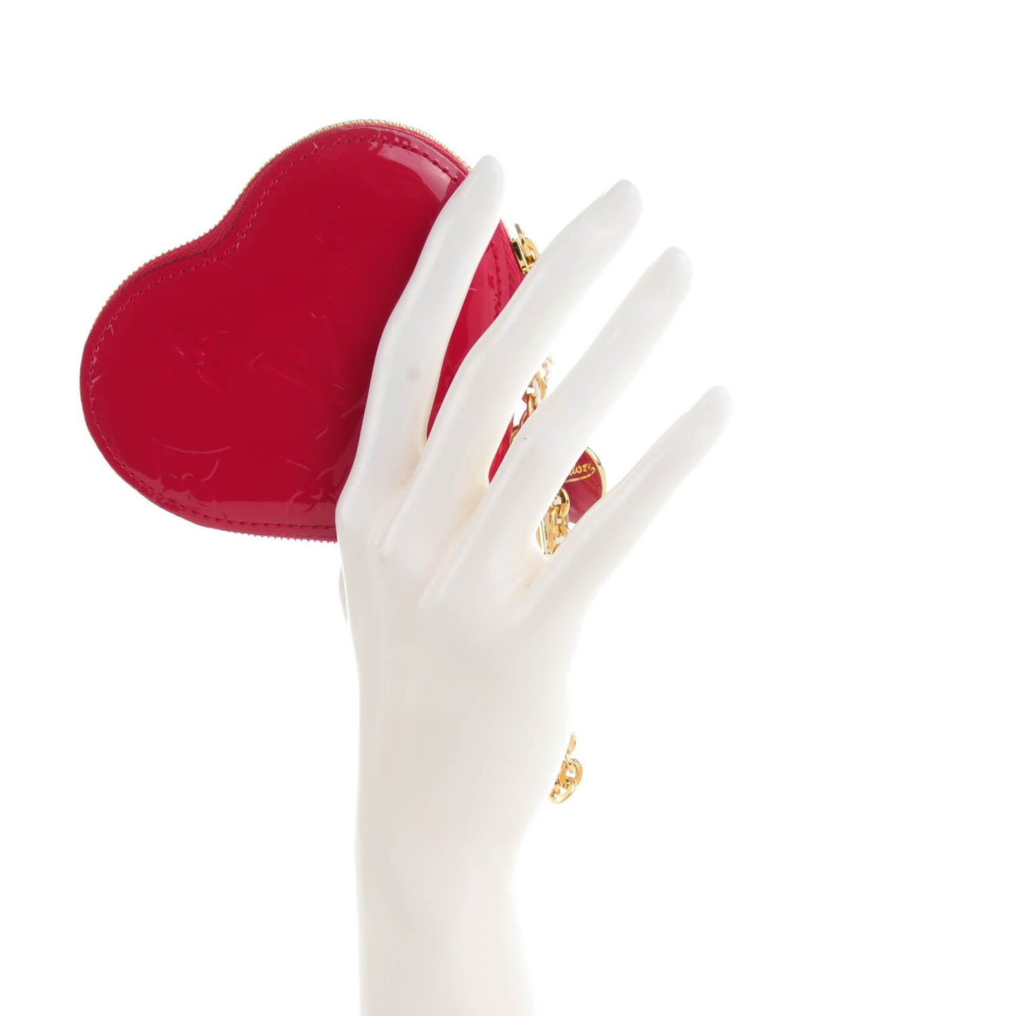 Vernis Heart Coin Purse Rose Indien