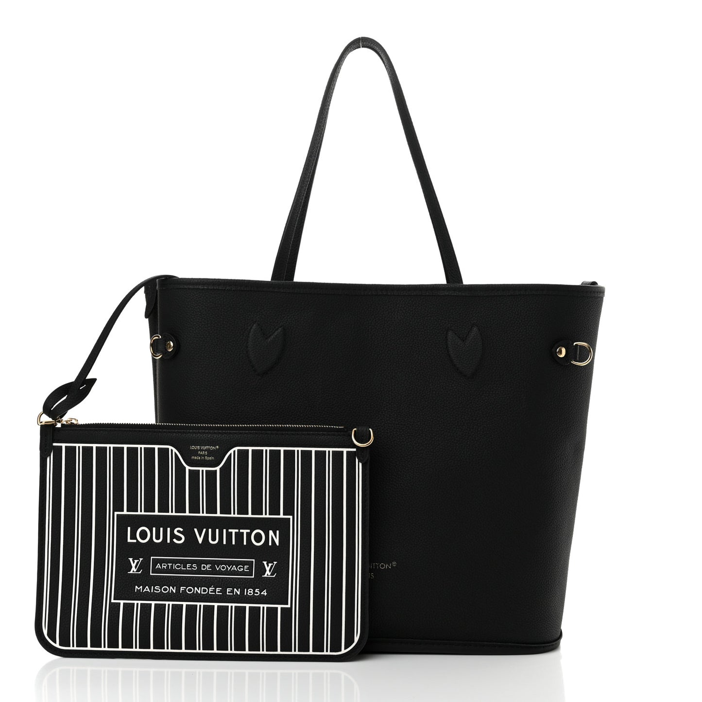 Monogram Calfskin Neo Neverfull Inside Out MM Black