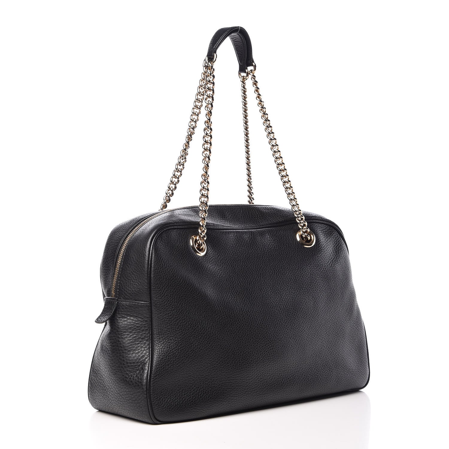 Gucci Pebbled Calfskin Medium Soho Bowler Black 3 of 10