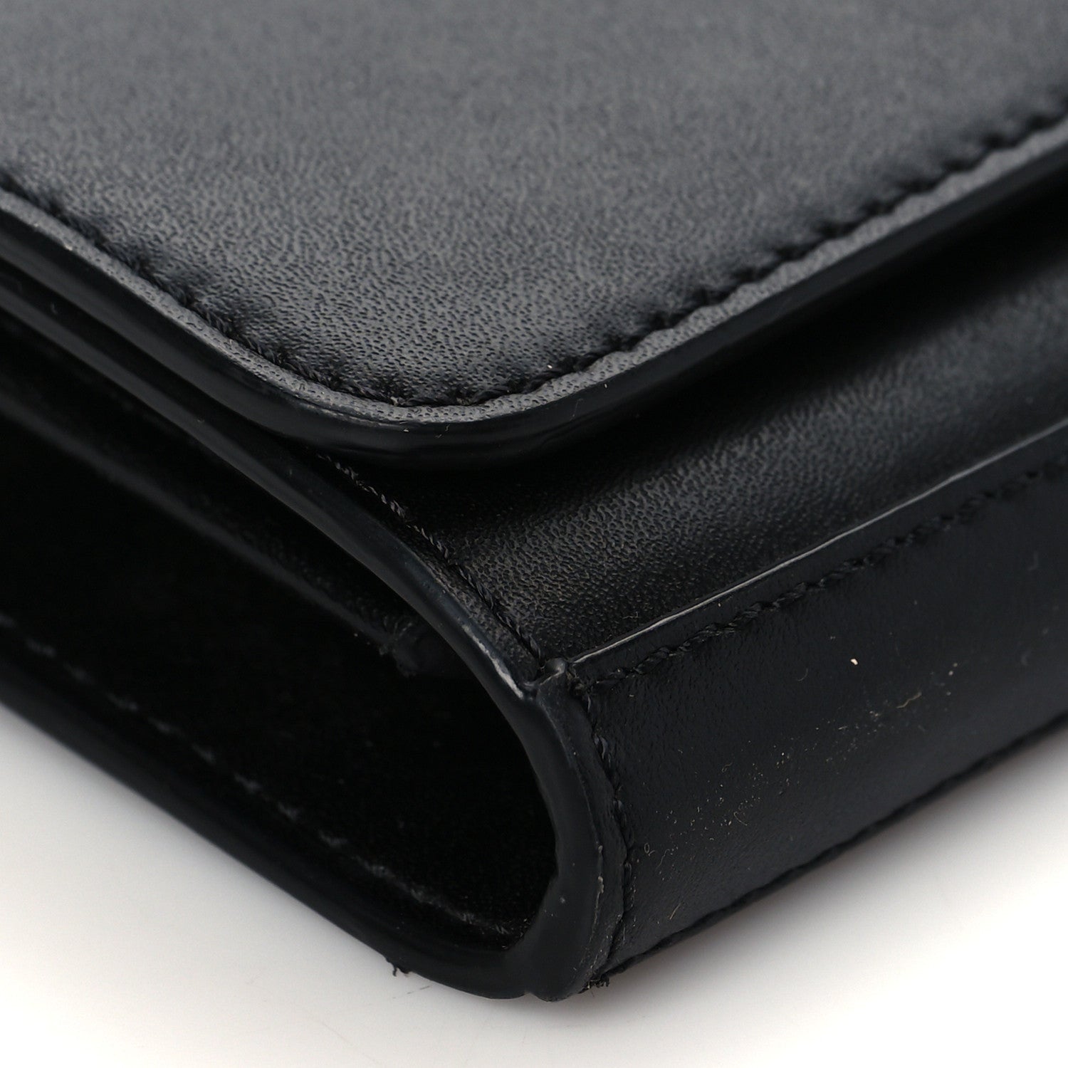 Fendi Vitello Liberty Lucido F is Fendi Wallet on Chain Black 9 of 10