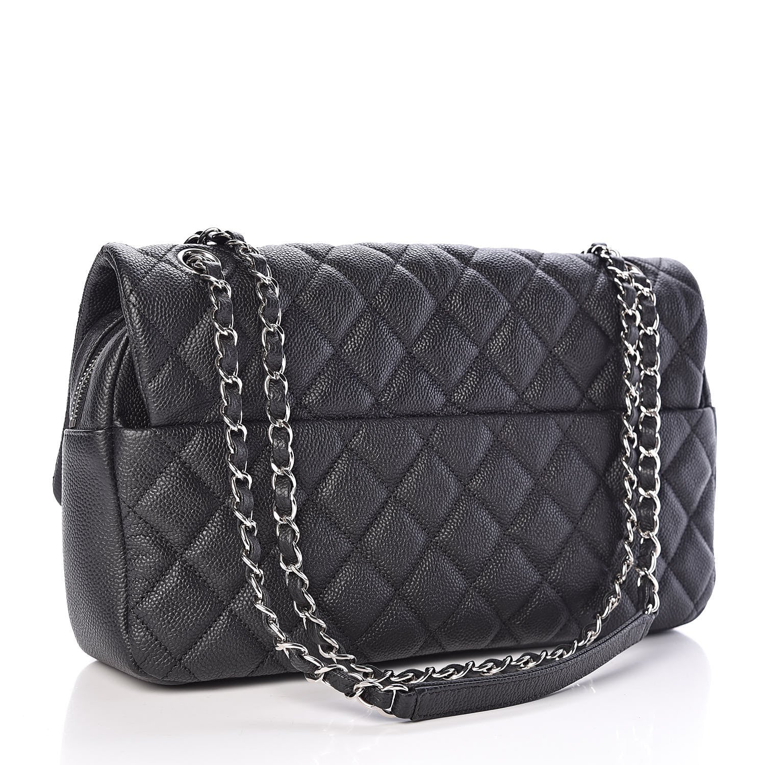 Chanel Caviar Quilted Jumbo Easy Flap Black 3 of 10