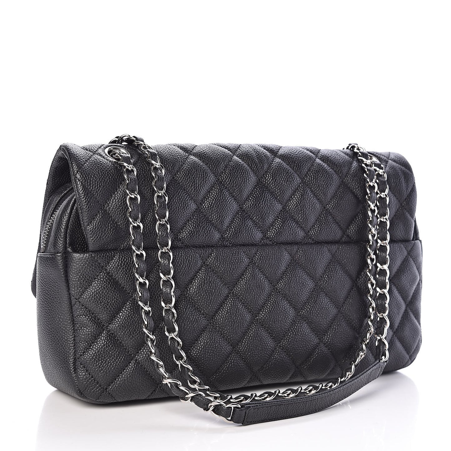 Caviar Quilted Jumbo Easy Flap Black