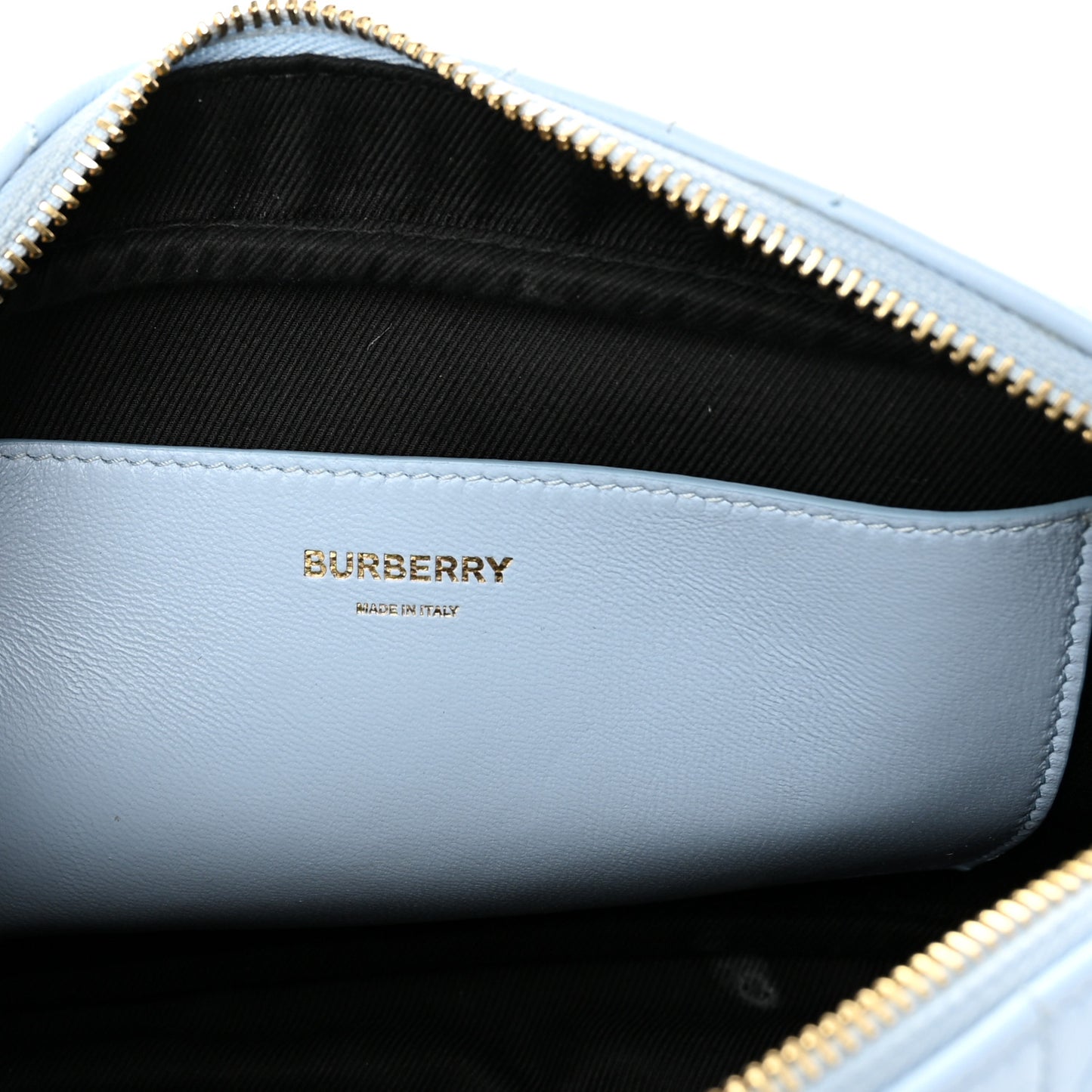 Lambskin Quilted Mini Lola Camera Bag Pale Blue