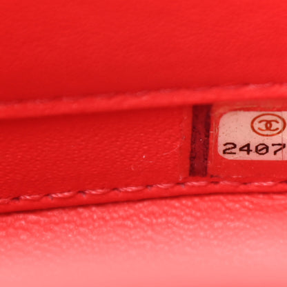 Chanel Caviar Quilted Small CC Filigree Vanity Case Coral 6 of 10