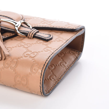 Gucci Guccissima Mini Emily Chain Shoulder Bag Camelia 10 of 11
