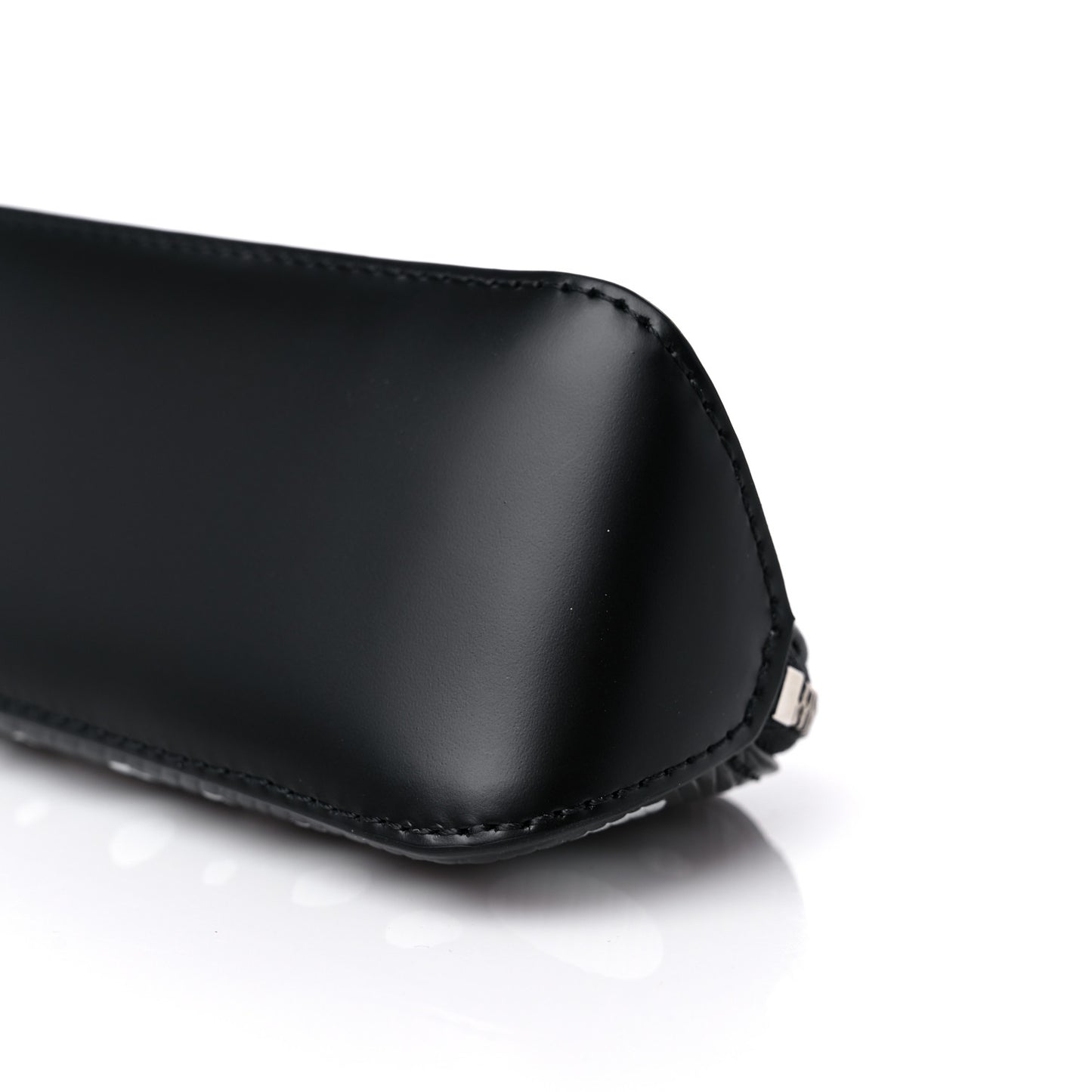 X YK Epi Infinity Dots Elizabeth Pencil Pouch Black White