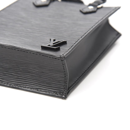 Louis Vuitton Epi Petit Sac Plat Black 7 of 9