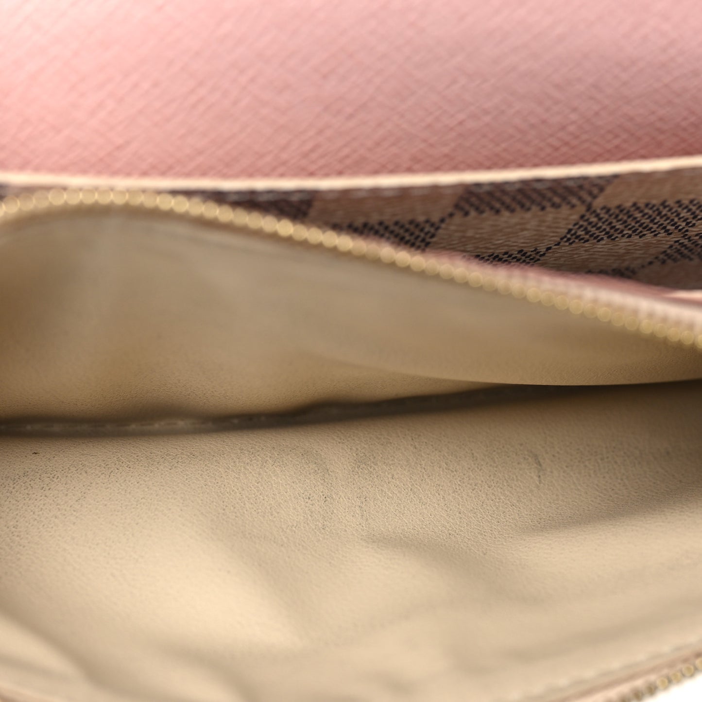 Damier Azur Emilie Wallet Rose Ballerine