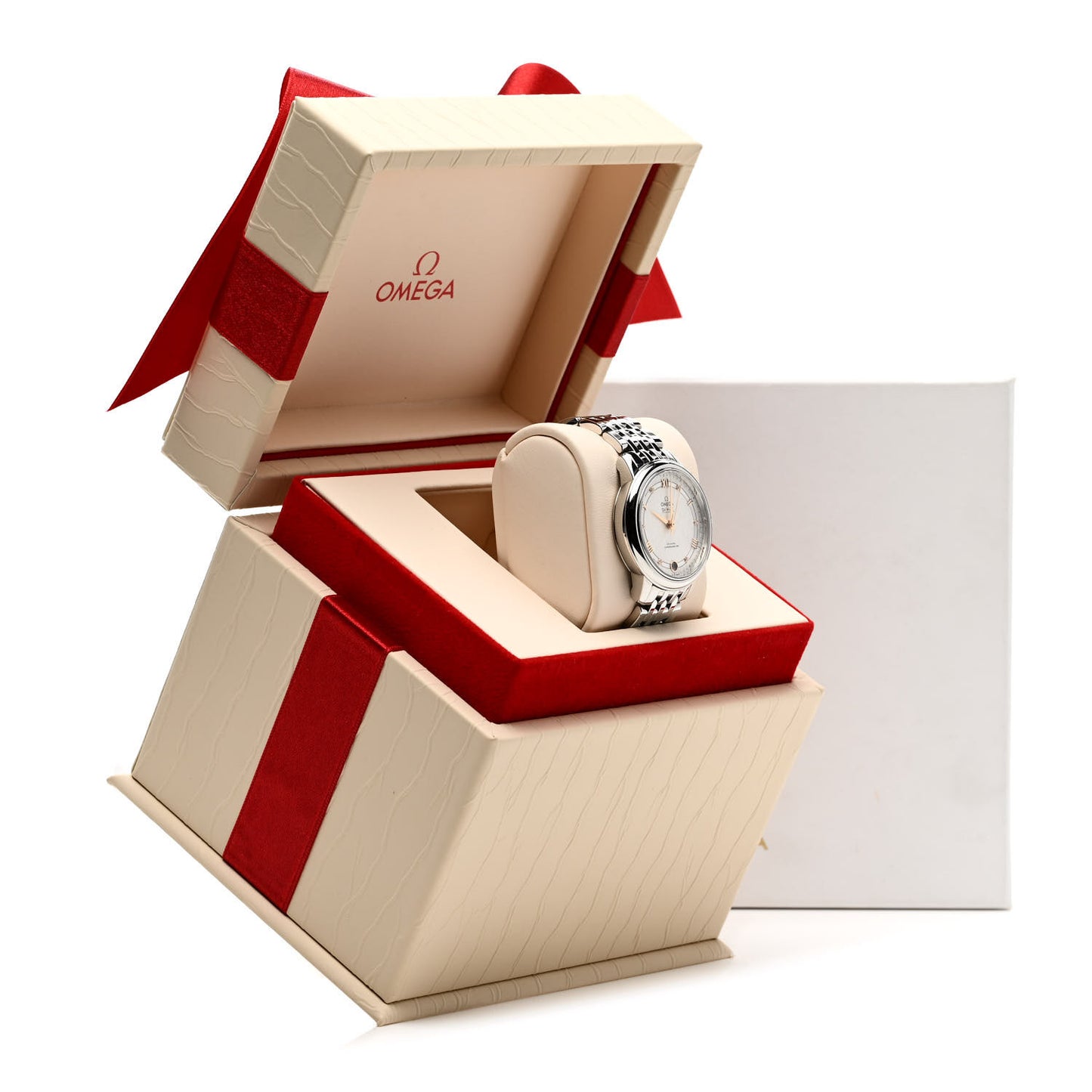 Stainless Steel Diamond 33mm De Ville Prestige Automatic Watch 424.10.33.20.52.001