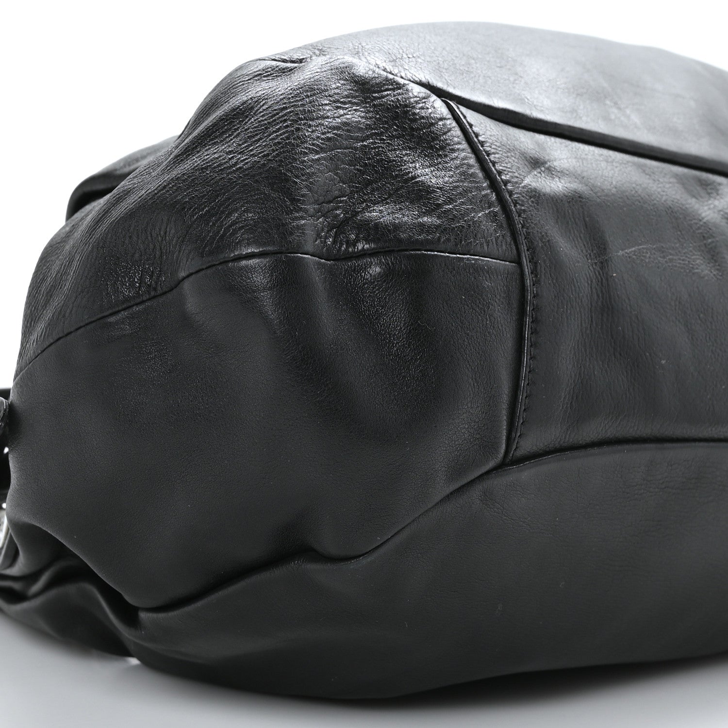 Prada Vitello Daino Shoulder Bag Black 6 of 7