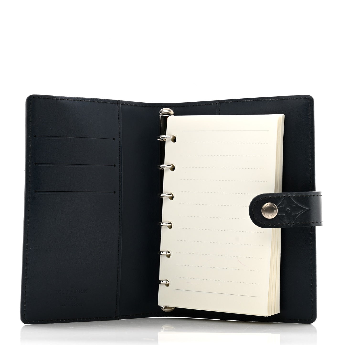 Mat Monogram Small Ring Agenda Cover Blue