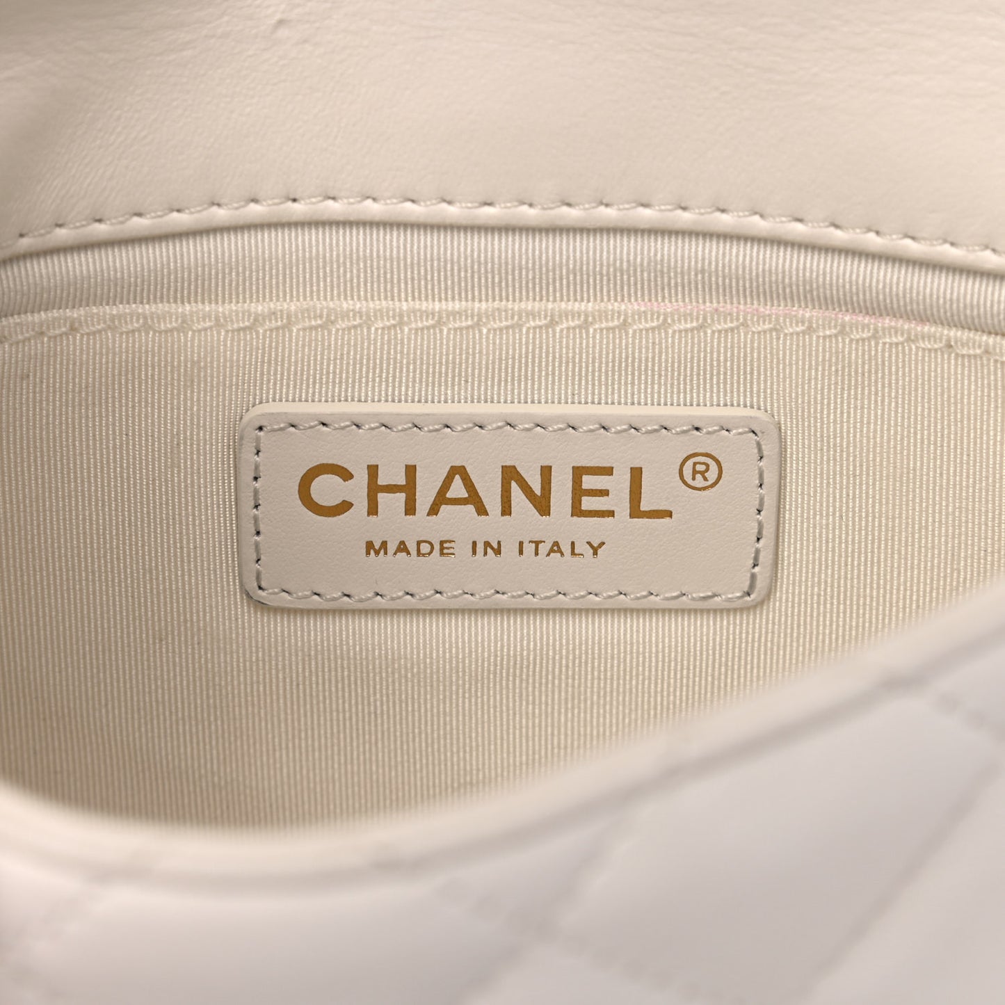 Lambskin Quilted Mini My Precious Flap White