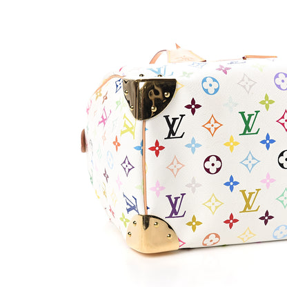 Louis Vuitton Monogram Multicolor Speedy 30 White 6 of 8